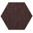thumbnail image 1 of Furnish My Place Indoor Floor Rug - 10 ft. Hexagon, Burgundy, Geometrical Print, Customized Area Rug for Bedrooms, Hallways, Living Rooms, 1 of 5