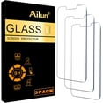 thumbnail image 1 of Glass Screen Protector Compatible for iPhone 13/13 Pro [6.1 Inch] Display 3 Pack Tempered Glass,Case Friendly, 1 of 5