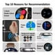 thumbnail image 5 of Reloj Smartwatch Fralugio Hk4 Hero Sport Dorado, 5 of 5