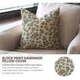 thumbnail image 5 of Fabdivine Timeless Block Print Designs , 12"X20", Thick Linen Pillow Covers for Modern Living, Jhilmil, 5 of 7