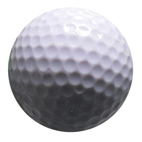 Naiovety Pelotas de golf, campo de prácticas redondo, pelota de estilo Simple de goma, herramienta de entrenamiento de doble capa, ayuda para Golf Blanco