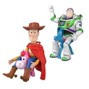 Disney and Pixar Toy Story 5 Woody & Buzz Lightyear Playscale Toy Pack, 7 Inch Action Figures