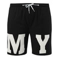 thumbnail image 4 of JAJAHO Mens Casual Shorts Sports Quick Drying Letter Printed Baggy Streetwear Drawstring Shorts Trendy Bottoms, 4 of 5