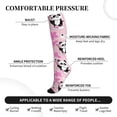 thumbnail image 3 of Lsque Funny Panda Draws A Heart Pattern Sport Compression Socks for Men & Women 15-20 mmHg Knee High Nurse Pregnant Running Medical and Travel Athletic, 3 of 6