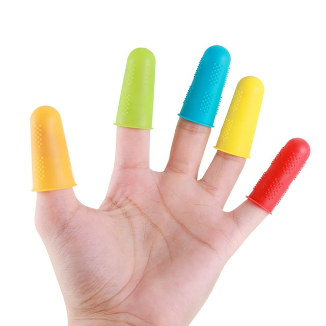 Soidarity Protector de manos de silicona de 5 piezas, guantes resistentes al calor para las yemas de los dedos, cubierta antideslizante, herramientas de Escalada Soidarity BFH000891-00