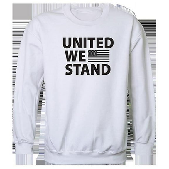 United We Stand Graphic Crewneck Sweatshirt, White - 2XL