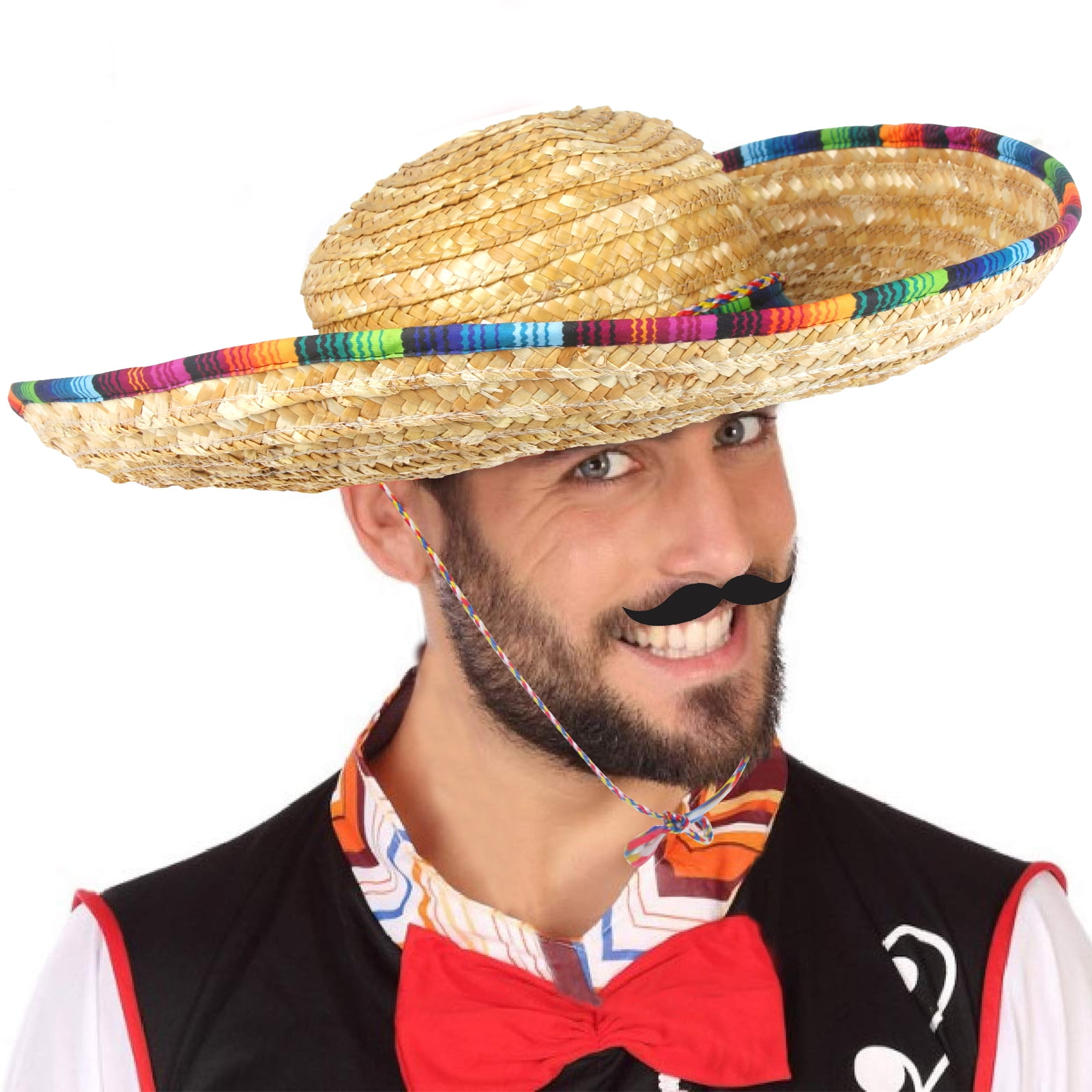 Gamexcel Mexican Sombrero Hat Straw Sombrero Hat for Cinco De Mayo Party  Sombrero Hat Mexican Theme Party Decorations - 5 Pack 