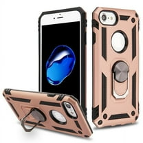 Apple iPhone 8, iPhone 7, iPhone 6/6s Phone Case Hybrid Durable 360 Degree Rotatable Ring Stand Holder Kickstand Fit Magnetic Car Mount Protective Case ROSE GOLD Cover for Apple iPhone 8 /7 / 6 /6S