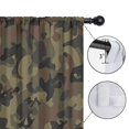 thumbnail image 4 of Blackout Kids Curtains,Brown Green Camo Classic Pattern Childrens Insulated Curtains Set Of 2,Bedroom Essentials,Toddler Room Decor 52"x84", 4 of 5
