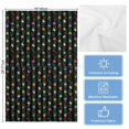 thumbnail image 5 of Black Christmas Kitchen Towels Set of 2, Water Absorbent Dish Towel, Green Botanical Xmas Balls Star Decorative Hand Towels - Quick Drying Cloth for Cooking Baking, 18x28 Inch, 5 of 8