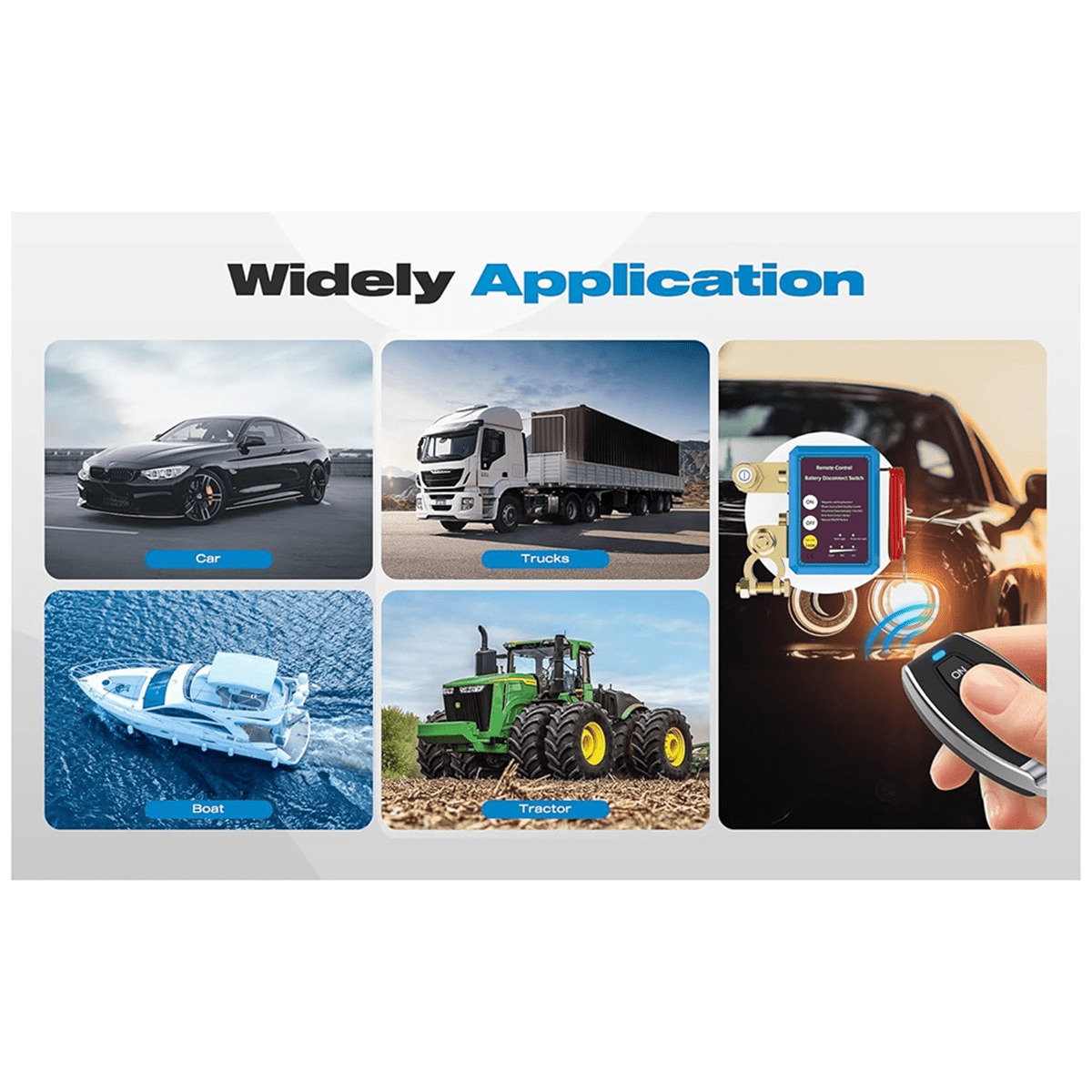 12V 240A Remote Battery Disconnect Switch Anti Marine RV ATV Boat Theft Automatic Cut Shut Switch for Auto Truck