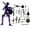 Purple, variant on T13 Action Figure Set, Dummy 13 Robot Doll with Magnetic Movable Joints & Customizable Accessories, Creative Decompression Assembly Model for Teens Adults