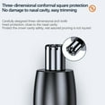 thumbnail image 4 of Pelo de la nariz del oído para hombres, mujeres, pelo facial eléctrico recargable por USB con acero inoxidable Cabeza dual negra Yuyangstore Trimmer del pelo de la nariz, 4 of 4