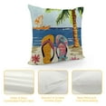 thumbnail image 4 of JEUXUS Hello Summer Beach Shell Starfish Throw Pillow Cover Cushion Case Material Decorative Lumbar, 4 of 5