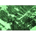 thumbnail image 1 of Ahgly Company Indoor Rectangle Abstract Emerald Green Modern Area Rugs, 2' x 3', 1 of 4