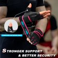 thumbnail image 3 of Guantes de entrenamiento RYMNT con soporte para la muñeca, color rosa y pequeño, 3 of 7