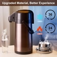 thumbnail image 2 of Jarra de café Airpot PARACITY mejorada de acero inoxidable de 2,5 litros, 2 of 7
