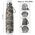 thumbnail image 3 of 29oz Insulated Water Bottle with Tea Infuser, Stainless Steel Travel Mug, Camouflage Print, 3 of 6