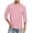 Pink, variant on Men's Big and Tall Shirts 3/4 Sleeve Cotton Tee Crew Neck Oversize Tops Casual Loose Fit Pullover T Shirts