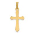 thumbnail image 3 of 14K Yellow Gold Elegant Polished Passion Cross Pendant, 3 of 4