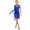 Royal Blue, variant on YIZYIF Womens Halter Shiny Sequins Split Mesh Leotard Ballroom Contemporary Lyrical Dance Dress