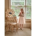 thumbnail image 6 of Lanbubble Toddler Girls Dresses Long Sleeve Velvet Tutu Dress Tulle Birthday Party Princess Dress for girl 1-6T, 6 of 11