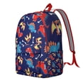 thumbnail image 3 of Dinosaur Lover Backpack – Roaring Flying Dino Design Bookbag with Abstract Watercolor Style for School or Travel, 3 of 4