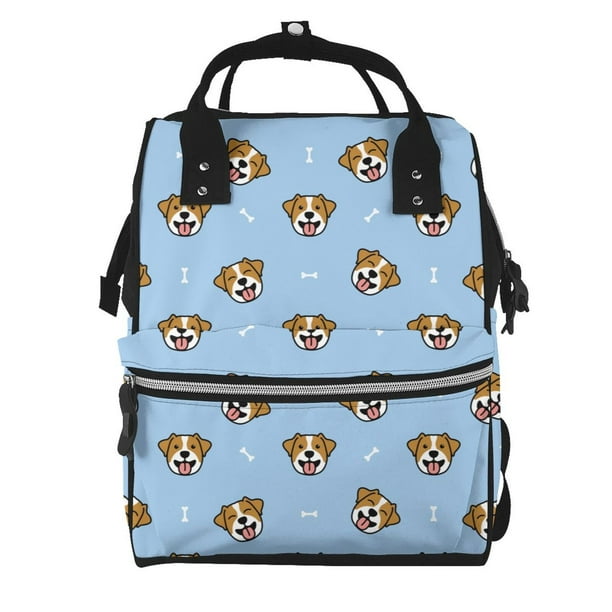 Easygdp Terrier para Bolsa de Bebé de Gran Capacidad con Múltiples Bolsillos, Bolsa de Pañales para Padres, Bolsa de Viaje Organizada y Elegante
