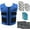 Blue, variant on Sports Cool Vest Bundle, with Cooling Packs Plus Booster Pack Set