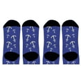 thumbnail image 3 of ThisWear Anchor Gifts Nautical Themed Socks Sailor Clothes Nautical Accessories 2-Pairs Novelty Crew Socks, 3 of 5