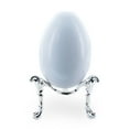 thumbnail image 2 of W-Shape Silver Tone Metal Egg Sphere Stand Holder Display, 2 of 2