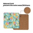 thumbnail image 4 of Xecao Cute Pineapples for MDF Cork Coaster 4 Pcs,Drink Coasters,Suit for House Warming Gifts New Home ,Coffee Table Decor-Square, 4 of 7