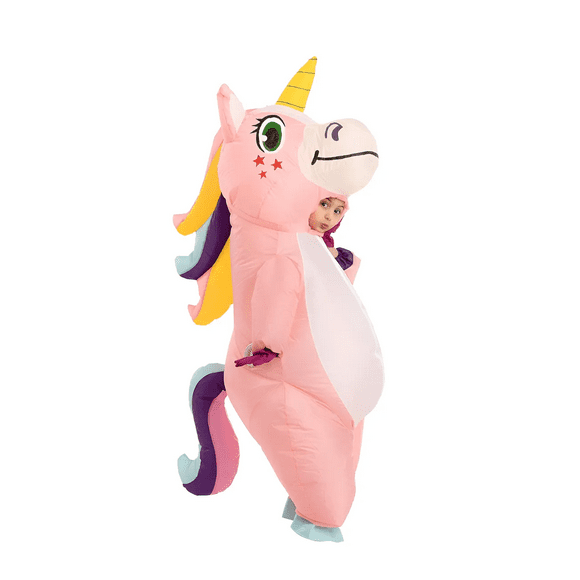Disfraz Inflable De Unicornio T-rex De Fiesta Belug Rosa