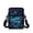 Blue Starry Dolphin, variant on Uourmeti Halloween Ghost Pumpkin Pattern Zipper Closed Crossbody Bag, Polyester Crossbody Bags Portable Crossbody Purse for Shopping Travel