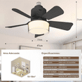 thumbnail image 4 of Foco Con Ventilador De Techo Con Lampara Modernas Para Sala Xtellar negro, 4 of 4