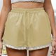 thumbnail image 2 of Pantalones cortos de verano de moda para mujer, pantalones cortos de cintura elástica con bolsillos florales y vendaje sexy Fridja  fhjkhfk459220, 2 of 9