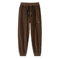 thumbnail image 4 of Hfolob Pants For Men Male Autumn Winter Heavy Corduroy Thickened Solid Color Trousers Loose-Fit Style, 4 of 4