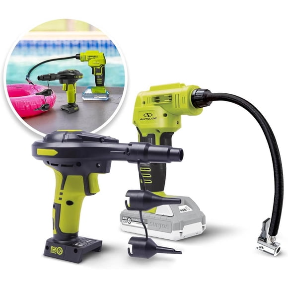 Sun Joe 24V-AJC-LTE 24V 2.0 Amp Cordless Portable Air Compressor