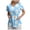 Sky Blue, variant on COMVALUE Scrubs for Women V Neck Short Sleeve Animal Print Nursing Uniform Top with Pockets Stretch Medical Scrub Shirt (Yellow, S)