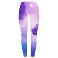 thumbnail image 5 of Nebula Print High Waisted Yoga Pants for Women Stretchy Compression Leggings Cosmic Universe Pattern Gymwear, 5 of 5