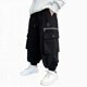 thumbnail image 1 of Pantalones largos de trabajo para niños con cintura elástica y bolsillos para adultos, pantalones casuales y cómodos de poliéster para niños., 1 of 7