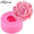 thumbnail image 2 of Moldes para velas de peonía y flores en 3D, decoración de pasteles sugarcraft, molde para galletas y pasteles con fondant de chocolate, 2 of 7