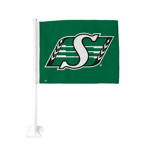 The Sports Vault Saskatchewan Roughriders Drapeau D'Auto 24 pouces
