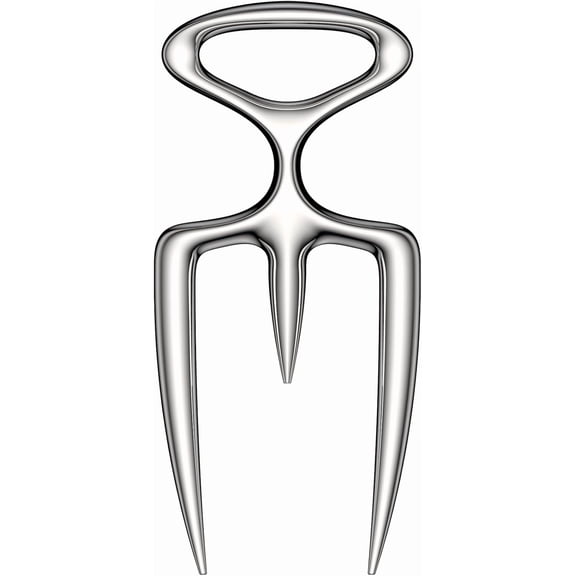 -18/8 Stainless Steel Meat Carving Fork for Securely Holding and Slicing Large Cuts (6 Inch)