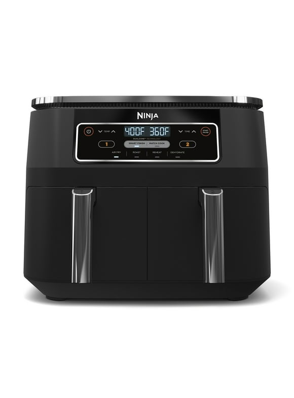 Ninja Foodi 4-in-1 8-Quart. 2-Basket Air Fryer with DualZone Technology- Air Fry, Roast, & More DZ100