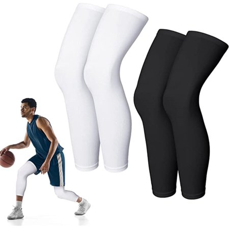 

2 Pairs Compression Leg Sleeve Brace Support Kneepad Joints Protector For Exercising Fitness Accessory Cycling