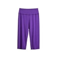 thumbnail image 3 of QIUOMBBP Women's Capri Pajama Pants Plus Size Soft Lounge Sleep Pants Elastic Waist Modal Comfy Pj Bottoms Purple XXXXL, 3 of 7