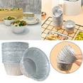 thumbnail image 2 of Mohdy Air Fryer Paper Bowls,Disposable Aluminum Foil Trays,Oven-Safe Egg Tart Shells,Small Aluminum Foil Boxes,Frying Pan Special Paper Bowl Disposable Bowl Oven Household Small Tin Foil Box, 2 of 9
