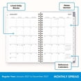 thumbnail image 5 of Blue Sky 2027 Weekly and Monthly Planner Calendar, January 2027 - December 2027, 5" x 8", Flexible Frosted Cover, Laminated Tabs, Durable Twin Wire Binding, Tula, 5 of 10