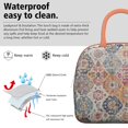 thumbnail image 3 of Lunch Bag Lunch Box for Women Reusable Insulated Lunch Cooler Bags,Large Capacity for Work Travel Picnic,Water-Resistant Abstract Contemporary Lunch Tote Bag Gifts for Woman Mom Rose-gold, 3 of 6